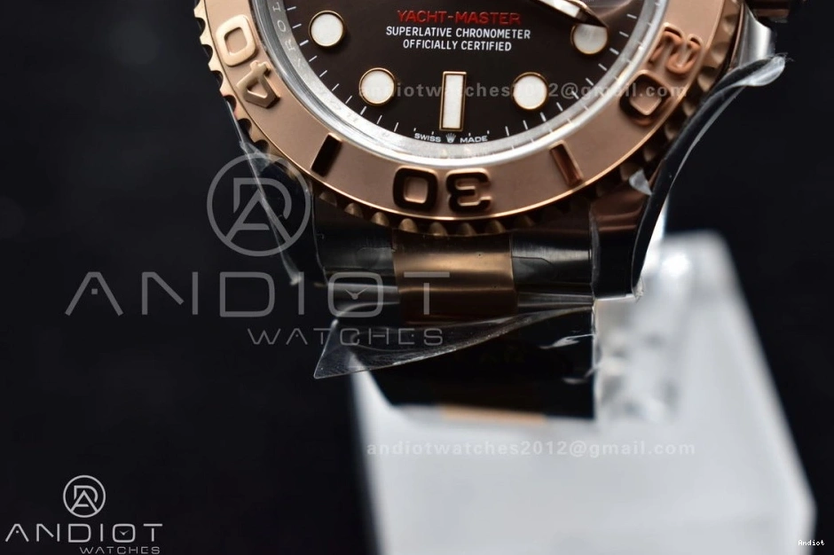 Dial Clean Plated 126621 Rose Gold Bracelet Brown 1:1 Yacht-Master Edition SS 904L Steel VR3235 On Best 1103